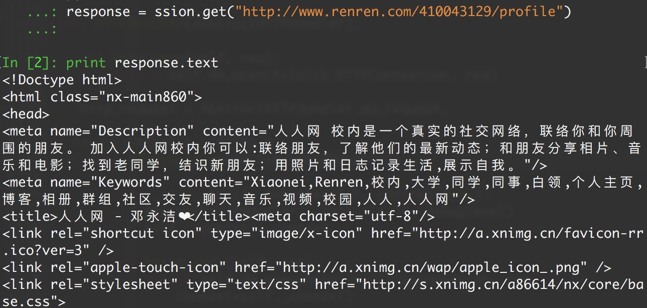 Requests: 让 HTTP 服务人类 · python